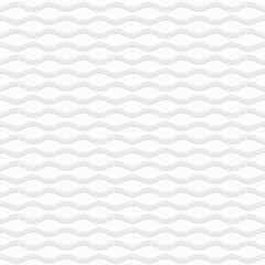 White wavy texture - seamless vector background.