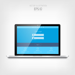 Responsive web design. Adaptive user interface. Digital devises
