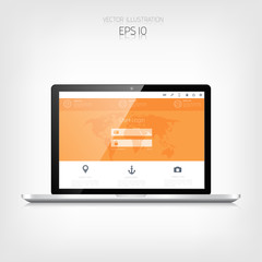 Responsive web design. Adaptive user interface. Digital devises