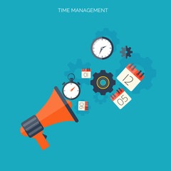 Time management concept. World time. Business background