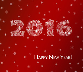 Christmas Background. Happy New Year 2016 greeting card.