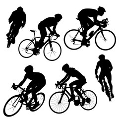 cycling silhouettes