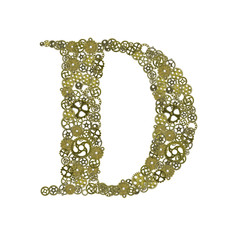 alphabet letter ,gear