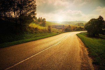 Autumn road