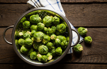 Fresh brussels sprouts