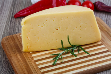 Yellow cheese triangle