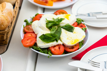 insalate caprese, italian mozzarella and tomato-salad