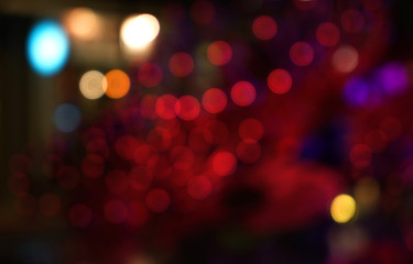 red bokeh light abstract