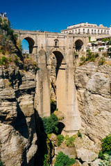 The New Bridge (Puente Nuevo) in Ronda, Province Of Malaga, Spai