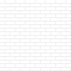 Brick wall texture. White seamless background.