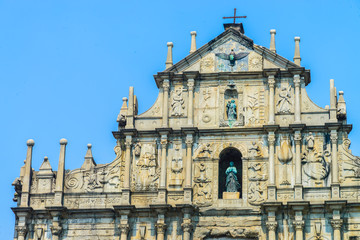 Ruins St.Paul Church in macau city