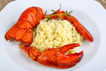 Risotto with lobster