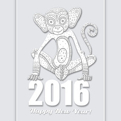 Chinese zodiac Monkey. 