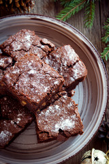 chocolate brownie for Chistmas