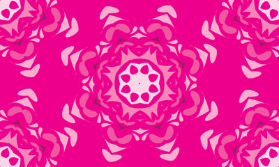 Abstract ornate geometric petals grid background. Seamless pattern. Vector.