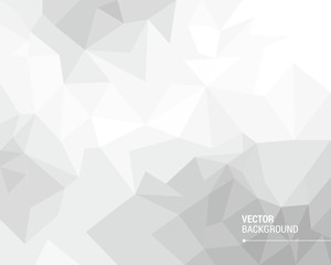 White polygonal vector background