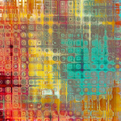Computer designed highly detailed vintage texture or background. With different color patterns: yellow (beige); red (orange); blue; pink