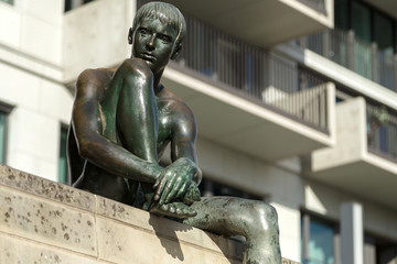 Bronze statue near Berlin Cathedral