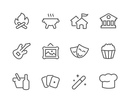 Outline Event icons.
