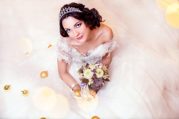 Beautiful bride. Winter wedding. Just married © curlymary