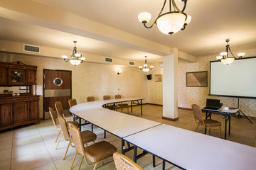 Seminar room with antique furniture