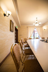 Antique chair in meeting room