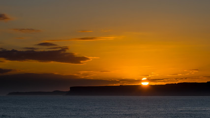 Sunrise in the Santander Bay