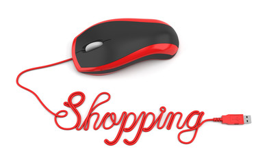 Shopping online concept