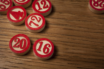 2016 bingo wooden tiles