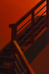 Scary red steps