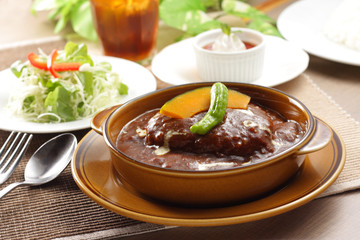 ハンバーグカレーセット