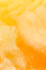 juicy peach flesh as a background. close