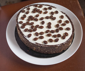 Chocolate and coffee cake