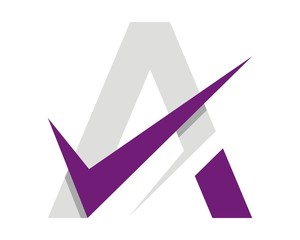 purple letter A checkmark logo