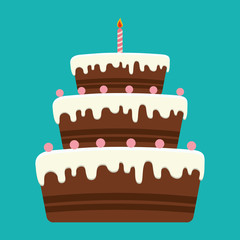 Birthday cake and desserts.