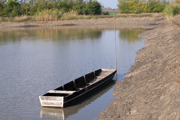 Naklejka premium The fishermen's boat