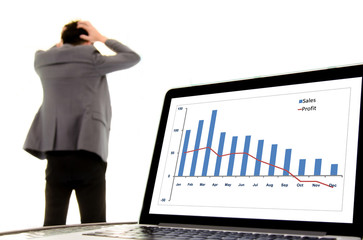 Fototapeta premium Fail business man