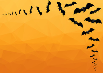 Halloween Background with  Bats