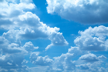 A cloud on the blue sky