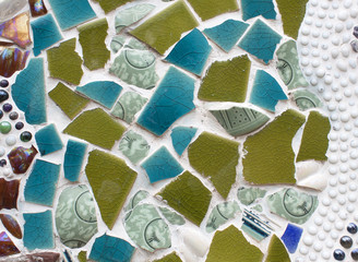 Tile fragments walls