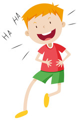 Little boy with happy face