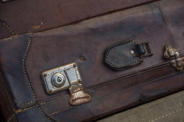 Old vintage suitcases