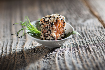 Thunfisch Sushi als Fingerfood