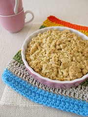Selbst gebackener Streuselkuchen