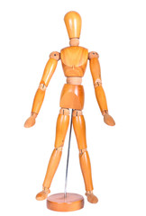 Jointed wooden man figure