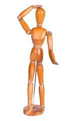 Jointed wooden man figure