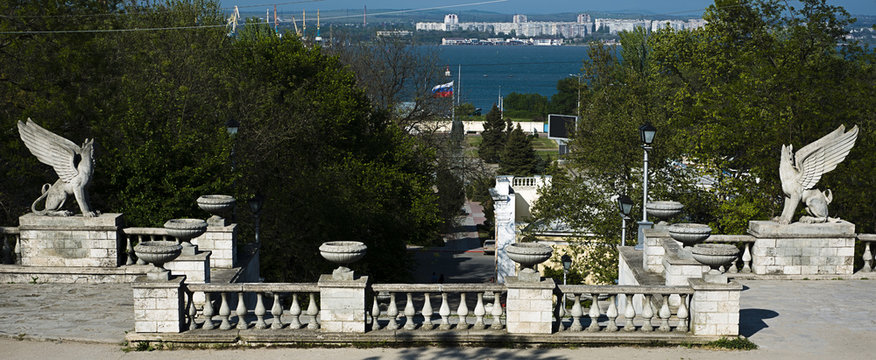 Kerch in the Crimea Mount Mithridates Staircase