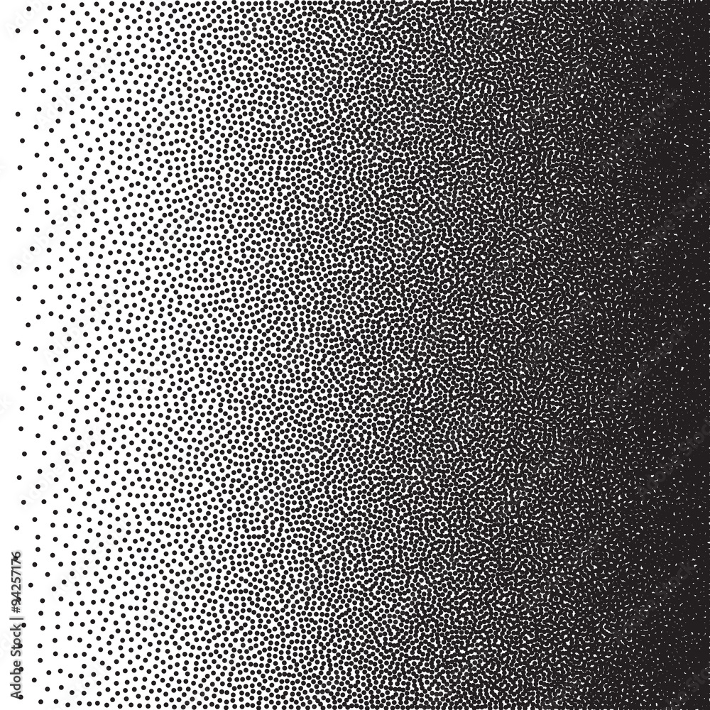 Poster Stochastic raster halftone gradient print