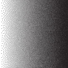 Stochastic raster halftone gradient print