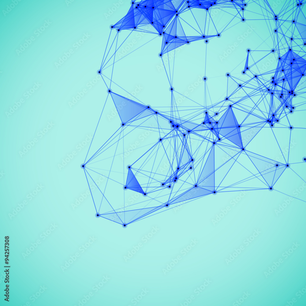 Poster abstract background with dotted grid